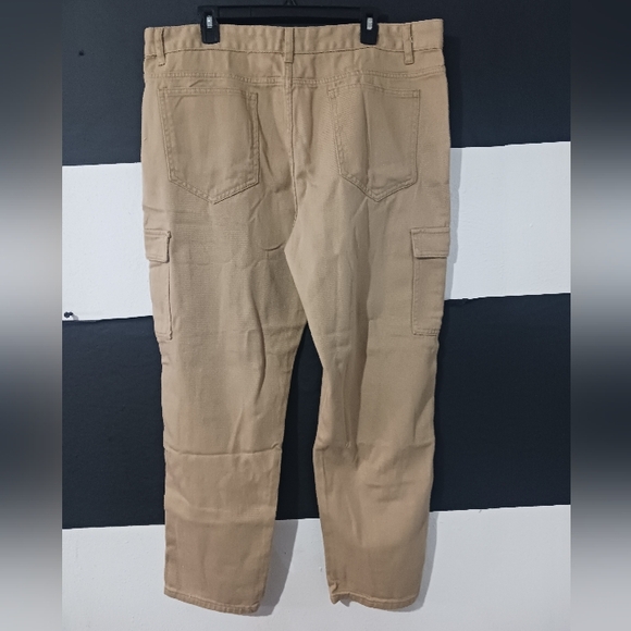 NEW Manfinity Men Khaki Nude Cargo Pants - Picture 9 of 11